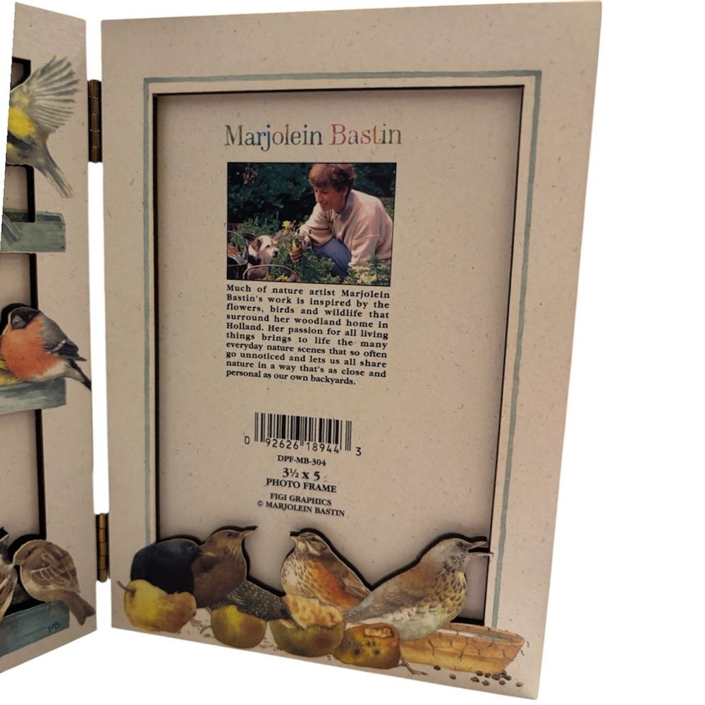 Vintage Picture Frame 3D Birds Nature Artist Marjolein Bastin Rare Figi Graphics - Picture 6 of 16